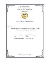 Thiết kế bài dạy mạch kiến thức giáo dục Đạo Đức trong môn giáo dục công dân lớp 7