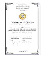 Giáo dục pháp luật về quyền tự do ngôn luận Đối với học sinh trường trung học cơ sỏ nguyễn chơn, quận liên chiểu, thành phố Đà nẵng