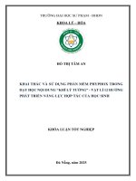 Khai thác và sử dụng phần mềm phyphox trong dạy học nội dung khí lý tưởng vật lí 12 hướng phát triển năng lực hợp tác của học sinh