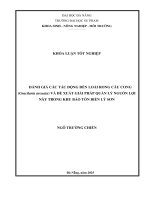 Đánh giá các tác Động Đến loài rong câu cong (gracilaria arcuata) và Đề xuất giải pháp quản lý nguồn lợi này trong khu bảo tồn biển lý sơn
