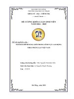 Đảm bảo bình Đẳng giới trong lĩnh vực lao Động theo pháp luật việt nam