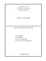 Nhận thức của phụ huynh về trẻ chậm phát triển ngôn ngữ Ở ttcts – hoa ban mai edu, tp Đà nẵng