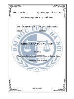 Khóa luận tốt nghiệp Luật học: Pháp luật bảo hiểm xã hội Việt Nam và Trung Quốc dưới góc nhìn so sánh