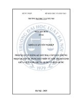 Khóa luận tốt nghiệp Luật học: Pháp luật về đăng ký đất đai, cấp giấy chứng nhận quyền sử dụng đất nhìn từ góc độ so sánh giữa Việt Nam, Trung Quốc và Hàn Quốc