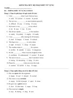 Đánh giá  chi tiết mức Độ từ vựng 12