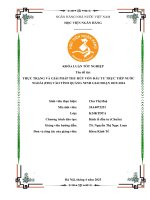 Khóa luận tốt nghiệp Kinh tế đầu tư: Thực trạng và giải pháp thu hút vốn đầu tư trực tiếp nước ngoài (FDI) vào tỉnh Quảng Ninh giai đoạn 2019- 2024