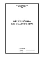 Bìa biên bản trại giam thanh lâm