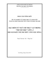 Đề tài nghiên cứu khoa học: Đặc điểm từ ngữ chỉ thực vật trong "Truyện đọc" lớp 2, 3 (Bộ "Kết nối tri thức với cuộc sống")