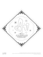 (Trắng Đen) thư pháp tô màu