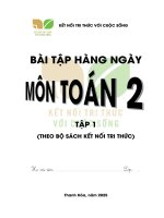 Bài tập hằng ngày toán lớp 2 tập 1 sách kết nối tri thức
