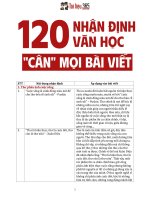 120 nhận Định văn học  cân  mọi bài viết