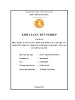 Khóa luận tốt nghiệp Quản trị kinh doanh: Phân tích các yếu tố tác động tới động lực làm việc của nhân viên tại Công ty TNHH Ảnh Việt Hop On - Hop Off Việt Nam chi nhánh Hà Nội