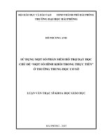 Luận văn thạc sĩ Lý luận và phương pháp dạy học môn Toán: Sử dụng một số phần mềm hỗ trợ dạy học chủ đề "Một số hình khối trong thực tiễn" ở trường trung học cơ sở