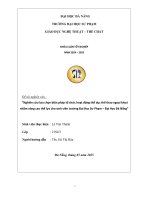 Nghiên cứu lựa chọn biện pháp tổ chức hoạt Động thể dục thể thao ngoại khoá nhằm nâng cao thể lực cho sinh viên trường Đại học sư phạm  Đại học Đà nẵng