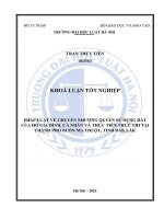 Khóa luận tốt nghiệp Luật học: Pháp luật về chuyển nhượng quyền sử dụng đất của hộ gia đình, cá nhân và thực tiễn thực thi tại thành phố Buôn Ma Thuột, tỉnh Đắk Lắk