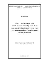 Luận văn thạc sĩ Quản lý kinh tế: Tăng cường huy động vốn khách hàng cá nhân tại Ngân hàng Nông nghiệp và Phát triển Nông thôn Việt Nam chi nhánh Đông Hải Phòng giai đoạn 2025-2030