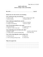 Phieu kiem tra bao ve moi truong lop 2 mau hanh chinh