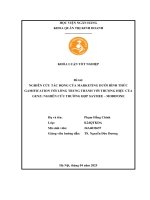 Khóa luận tốt nghiệp Quản trị kinh doanh: Nghiên cứu tác động của Marketing dưới hình thức Gamification tới lòng trung thành với thương hiệu của Gen Z: Nghiên cứu trường hợp Saymee – MobiFone