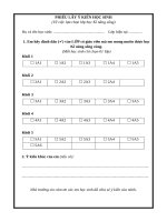 Phiếu lấy Ý kiên kns