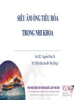 Siêu âm ống tiêu hóa trong Nhi khoa - BS Nguyễn Hữu Chí