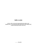 Tiểu luận quản trị kinh doanh chiến lược marketing và vận hành mô hình thời trang pre order cho startup dailique hướng tới gen z