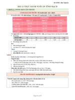 Thực hành nuôi ăn tĩnh mạch