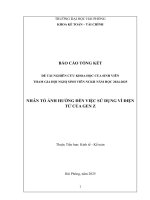 Đề tài nghiên cứu khoa học: Nhân tố ảnh hưởng đến việc sử dụng ví điện tử của Gen Z