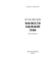 Ki nang thuc hanh van hoa cong so,le tan va nghi thuc nha nuoc o co quan