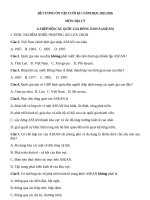 Đề cương Ôn tập cuối kì 1 năm học 2025 k da