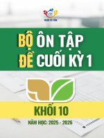 Bo de on tap cuoi hoc ky 1 mon toan 10 knttvcs nam hoc 2025 2026