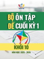 Bo de on tap cuoi hoc ky 1 mon toan 10 canh dieu nam hoc 2025 2026