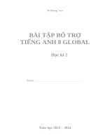Bài tập bổ trợ tiếng anh 8 global học kì 2