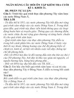 Ngân hàng câu hỏi Ôn cuối kì 1 k11 có Đa  1