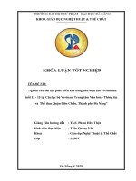 Nghiên cứu bài tập phát triển khả năng linh hoạt cho võ sinh lứa tuổi 12   15 tại câu lạc bộ vovinam trung tâm văn hóa   thông tin và thể thao quận liên chiểu, thành phố Đà nẵng