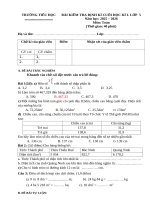 Đề toán cuối ck1