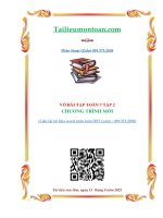 Vở bài tập toán 7 chương trình mới tập 2