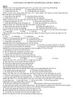 Lsk11 ngân hàng câu hỏi ôn  cuối kì 1 theo bài ko Đáp án 2025 2026