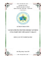 Vận dụng phương pháp trò chơi học tập trong củng cố kiến thức môn lịch sử và Địa lí 5