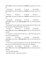 Đề luyện th từ vựng + ngữ pháp + bptt   cva