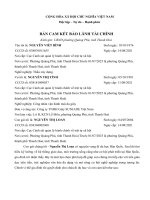 2  cam kết bảo lãnh tài chính