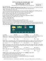 10T4  vật lý 10 hot cuối hki  Đề01