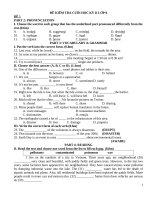 Đề kt cuối kì 2 ta8 hs