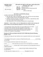 Đề thi ks Đt 9 lần 1