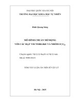 01050005775 tomtat mô hình chuẩn mở rộng với các hạt vectorlike và nhóm ?(1)x