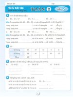 Phiếu bài tập phát triển năng lực môn toán lớp 2 học kì 1