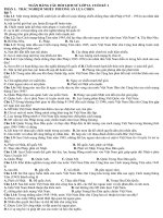 Lsk12 nggân câu hỏi cuối kì 1 mới