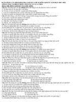 Lsk10  ngân hàng câu hỏi cuối kì 1 theo bài