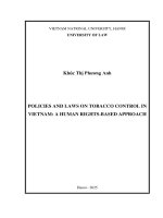 00051001044 policies and laws on tobacco control in vietnam a human rights based approach