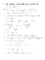 Chuỗi phản Ứng hóa hữu cơ 2