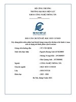 Xây dựng phần mềm phân loại khách hàng trong siêu thị dựa trên hành vi mua sắm sử dụng mô hình phân cụm k means